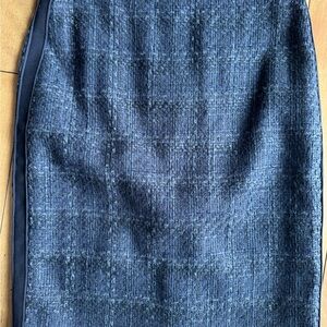Tory Burch Woven Blue Women's Skirt NWOT size 4
